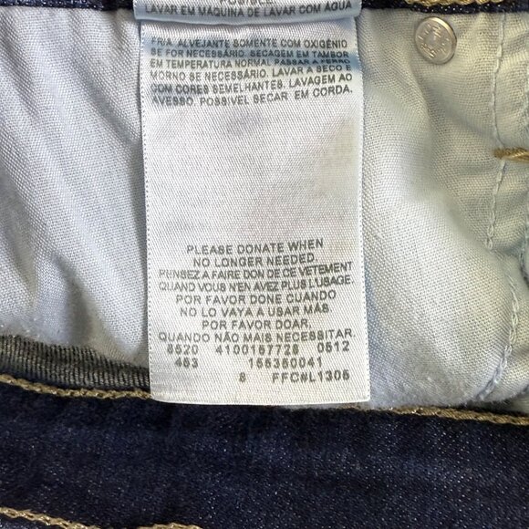 Levis 529 Jeans Womens 14 Curvy Boot Cut Mid Rise Dark Wash 33x33 Stretch Denim - Picture 12 of 13